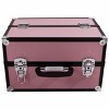 Aluminum Alloy Makeup Train Case Jewelry Organizer with Accordion Compartments for Travel and Professional Use - 4 of 4