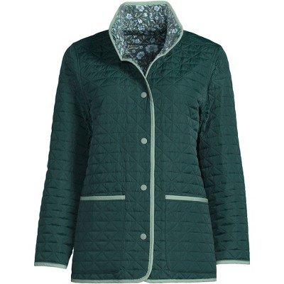 Lands' End Women's Insulated Reversible Barn Jacket - Large - Deep ...