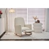 Rocking Recliner Chair with Adjustable Footrest and Storage Pocket, Modern Cotton Linen Armchair for Living Room or Nursery-3irtyhousy - 2 of 4