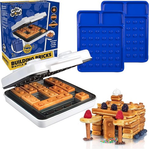 Building Brick Electric Waffle Maker With 2 Construction Eating Plates -  Cook Fun Buildable Waffles In Minutes - Revolutionize Breakfast : Target