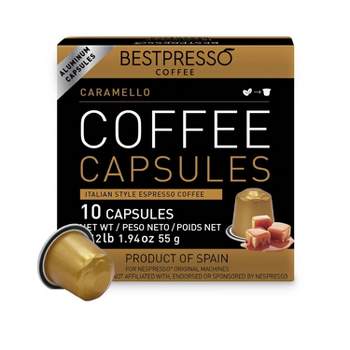 Bestpresso Coffee for Nespresso Original Machine 120 pods Certified Genuine Espresso Caramel Blend(Medium Intensity)