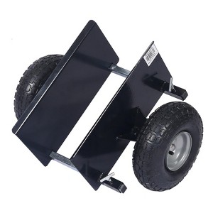 NAYSAYE Steel Panel Dolly with Pneumatic Wheels and Adjustable Clamp for Workshop and Warehouse Use, Black, 21.7"*15.9"*12" - 1 of 4
