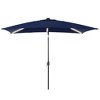Sonkuki 6×9FT LED Rectangular Patio Umbrella w/Solar Lights, Push Button Tilt and Crank Handle - 2 of 4