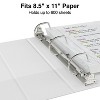 Staples Standard 3" 3-Ring View Binder White (26450-CC) 82639 - 3 of 4