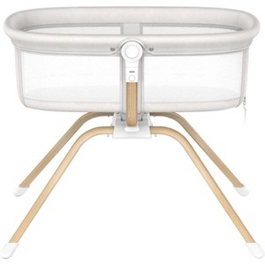 MYKKO 3 in 1 Baby Bassinet, Rocking Bassinets Bedside Sleeper, One-Second Convert Travel Portable Bassinet Newborn Baby (White) - 1 of 4