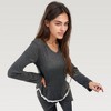 Anna-Kaci Lounge Women's Long Sleeve Pajama Set with Lace Trim and Heart Detail - 3 of 4