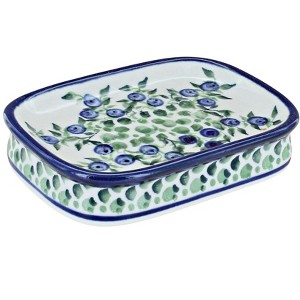 Blue Rose Polish Pottery 1654 Zaklady Soap Dish - 1 of 1