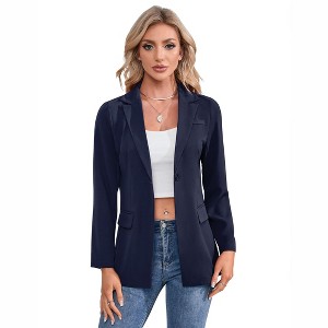 Women Business Casual Blazers with Lined Professional Work Suit Jacket with Pockets - 1 of 4