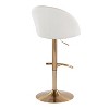 LumiSource Set of 2 Matisse Highback Adjustable Barstools Fabric - 4 of 4