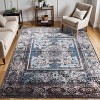 Vintage Traditional Medallion Scroll Non-Slip Washable Indoor Runner or Area Rug by Blue Nile Mills - 2 of 4