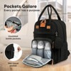 KeaBabies Diaper Bag with Changing Pad - Waterproof Baby Bag, Travel Diaper Bags, Diaper Toddler Backpack - 3 of 4