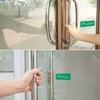 Unique Bargains Acrylic Self-Adhesive Decor Hotel Push Pull Door Sign 4 Pcs - 4 of 4