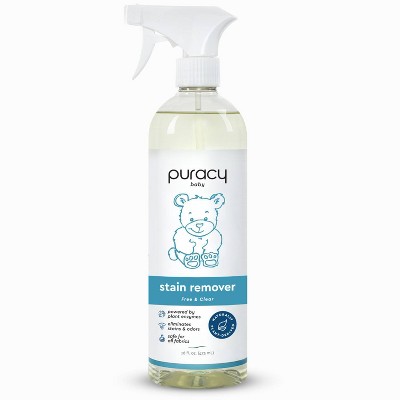 Puracy Natural Baby Laundry Stain Remover with Plant Powered Enzymes Free & Clear - 16 fl oz