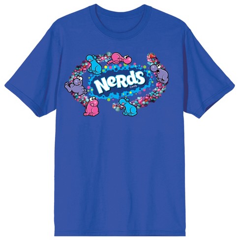 Nerds Candy And Character Crew Neck Short Sleeve Royal Blue Women's T ...