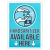 Stockroom Plus 6-Pack Hand Cleaner Available Here Signs, Self-Adhesive Vinyl Sticker, Blue, 5x7 inches - 4 of 4