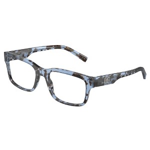 Dolce & Gabbana DG 3352 3392 Unisex Rectangle Eyeglasses Havana Blue 55mm - 1 of 3