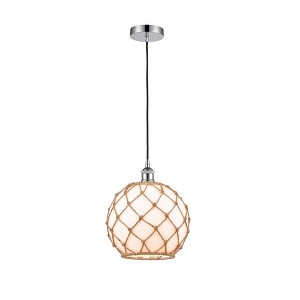 Farmhouse Rope - 1 Light Mini Pendant In Industrial Style-12.75 Inches Tall and 10 Inches Wide - 1 of 1