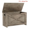 Entryway 30 in Storage Chest, Wooden Storage Bench with Safety Hinge, Easy Assembly, Large Shoe Bench - 2 of 4