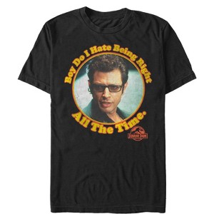 Men's Jurassic Park Dr. Malcolm Right all the Time T-Shirt - 1 of 4