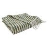 Saro Lifestyle Woven Line Throw, 50x60 inches, Green - 3 of 4