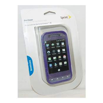 Sprint Protective Gel Flexible Phone Case for Samsung Conquer 4G - Purple