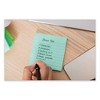 Post-it Notes Super Sticky 100% Recycled Paper Super Sticky Notes, Ruled, 4" x 4", Oasis, 70 Sheets/Pad, 3 Pads/Pack - image 4 of 4