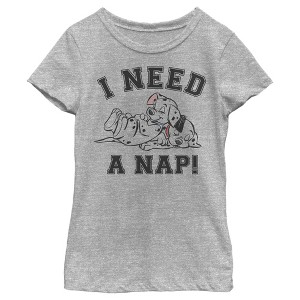 Girl's One Hundred and One Dalmatians I Need a Nap T-Shirt - 1 of 4