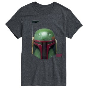 Men's - Star Wars - Boba Fett Helmet Short Sleeve Graphic T-Shirt - 1 of 3