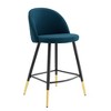 Modway Cordial Fabric Counter Stools - Set of 2 - Polyester Fabric Upholstery , Seat board 25mmT plywood board,foam density 20kg/m3, 100% polyester, - 2 of 4