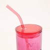 Love x June Mother Glass Tumbler Pink 16 fl oz - 2 of 4