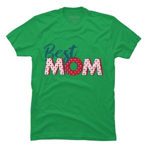 Men's Design By Humans Best Mom Heart Pattern By Semir T-Shirt - 1 of 2