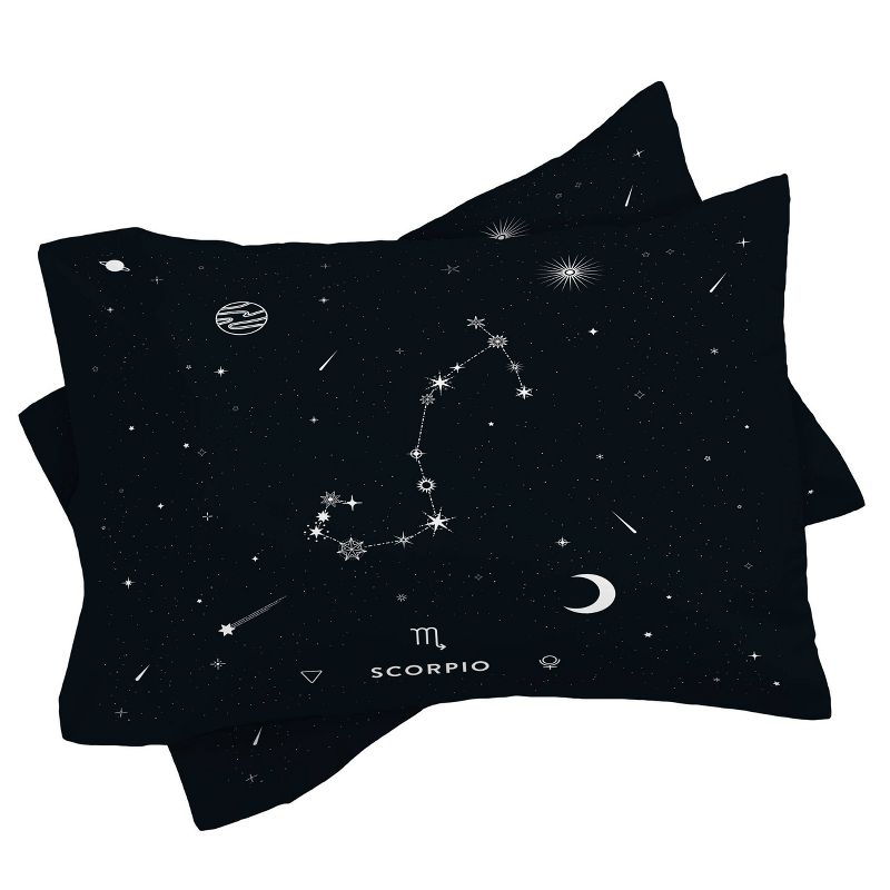 Cuss Yeah Designs Scorpio Star Constellation Comforter Set - Deny Designs, 4 of 9