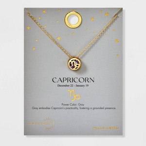Celeste & Rae 14K Gold Dipped Zodiac Necklace - Gold - 1 of 4