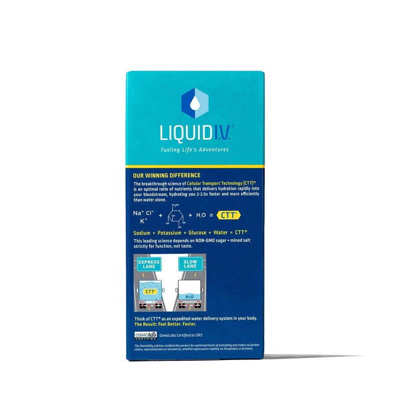 Liquid I.V. Hydration Multiplier Vegan Powder Electrolyte Supplements - Lemon Lime - 0.56oz each/10ct, 3 of 11