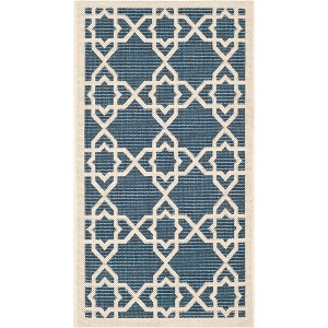 Courtyard CY6032 UV & Stain Resistant Non-Shedding Power Loomed Indoor/Outdoor Rugs - Safavieh - 1 of 4