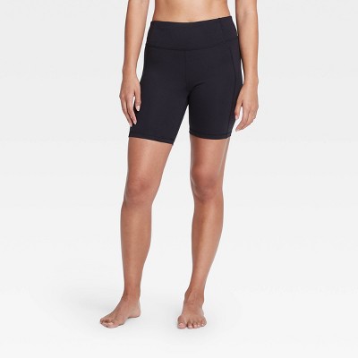 woman within bike shorts