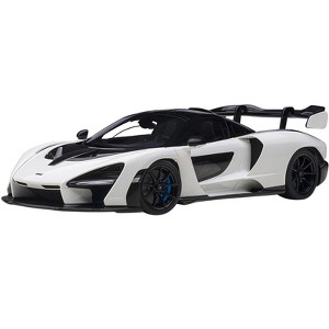 McLaren Senna Vision Pure White and Black 1/18 Model Car by Autoart - 1 of 4