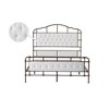 Metal Queen Size Bed Frame With Upholstered Headboard And Footboard, Heavy Duty Metal Slats Supports, No Noise, No Box Spring Needed, Easy Assembly - 2 of 4