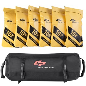 Costway 60lbs Body Press Sturdy Fitness Exercise Weighted Sandbags w Filler Bags - 1 of 4