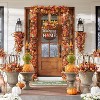 Attop Interchangeable Welcome Sign with 4 Wreaths & 14 Icons - Rustic Farmhouse Wooden Wreath for Front Door, All Season Porch and Home Decor - 2 of 4