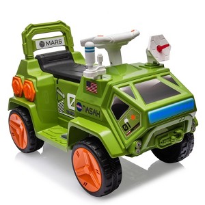 6V Kids Ride-On Car, Electric Vehicle for Boys and Girls, Functional Digging Arm, All-Terrain Ride-On Toy for Outdoor Indoor - 1 of 4