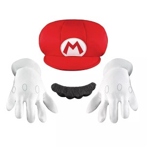 Disguise Super Mario Bros. Mario Child Costume Accessory Kit - 1 of 4