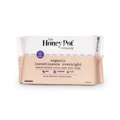 The Honey Pot Herbal Nighttime Incontinence Pads - 16ct