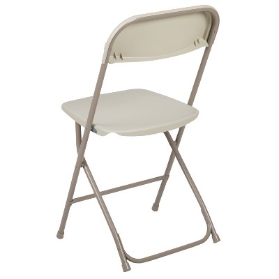 Hercules Series Beige Metal Frame Stackable Event Chair - 4 Pack