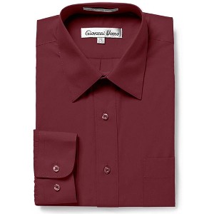 Gentlemen's Collection Men's Regular Fit Long Sleeve Dress Shirt – Available in Multiple Colors - 1 of 2