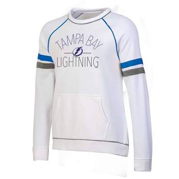 NHL Tampa Bay Lightning Women's White Fleece Crew Sweatshirt