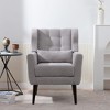 NicBex Modern Chenille Button-Tufted Accent Chairs for Living Room,Comfy Upholstered Arm Chairs,Soft Padded Lounge Chair - 2 of 4