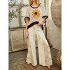 Women's Open Knit Daisy Crochet Sweater - POL - 2 of 3
