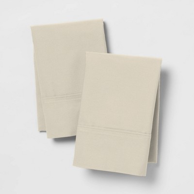 Ecru Cotton Embroidered Standard/Queen Pillowcases