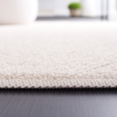 Ivory Rectangular Non-slip Synthetic Area Rug